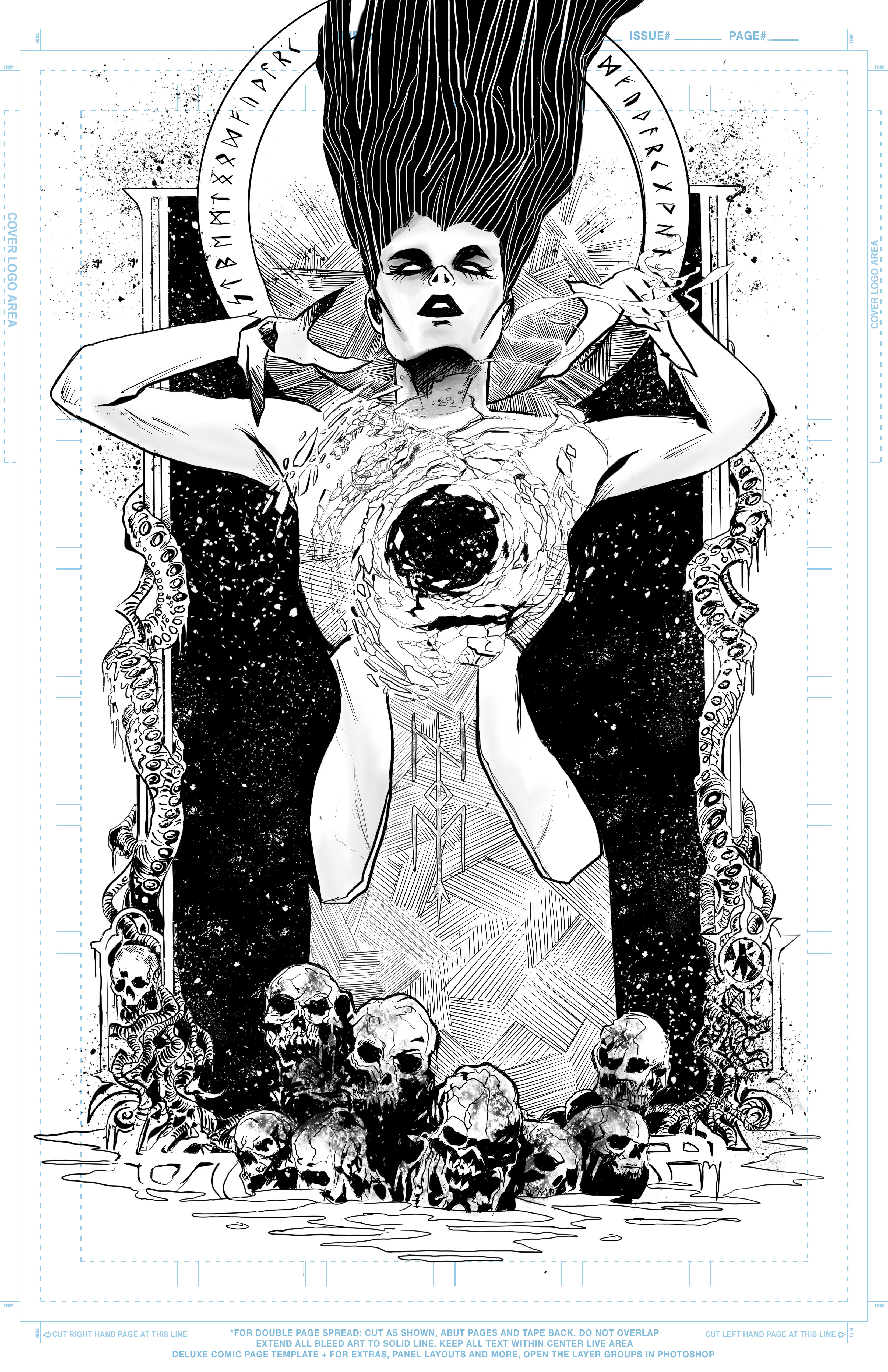 Immortal Coil #4 Original Cover Art